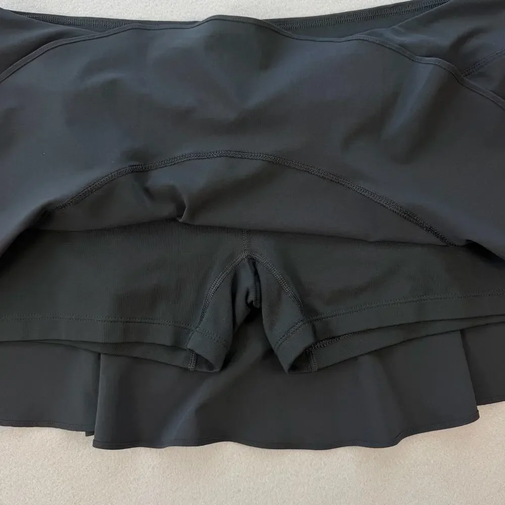 Nike Black Workout Athleisure Everyday Tennis Golf Sporty Athletic Skort Skirt